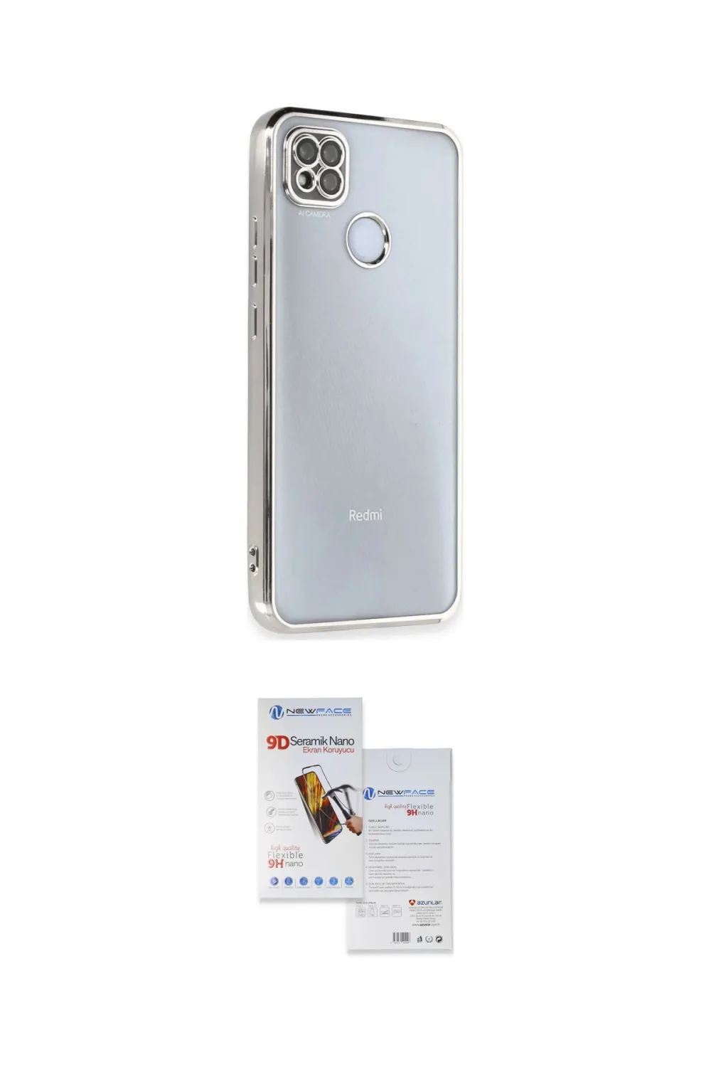 ieg™ Redmi 9C Kılıf Vadi Minimal - Siyah Seramik Nano Ekran Koruyucu