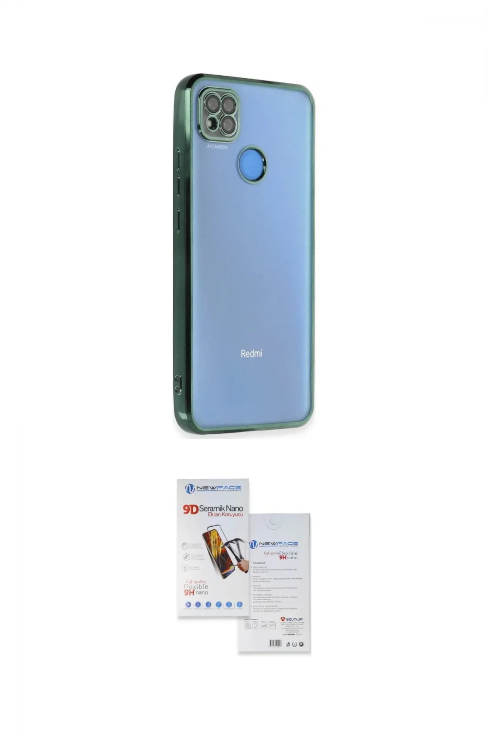 ieg™ Redmi 9C Kılıf Vadi Minimal - Siyah Seramik Nano Ekran Koruyucu
