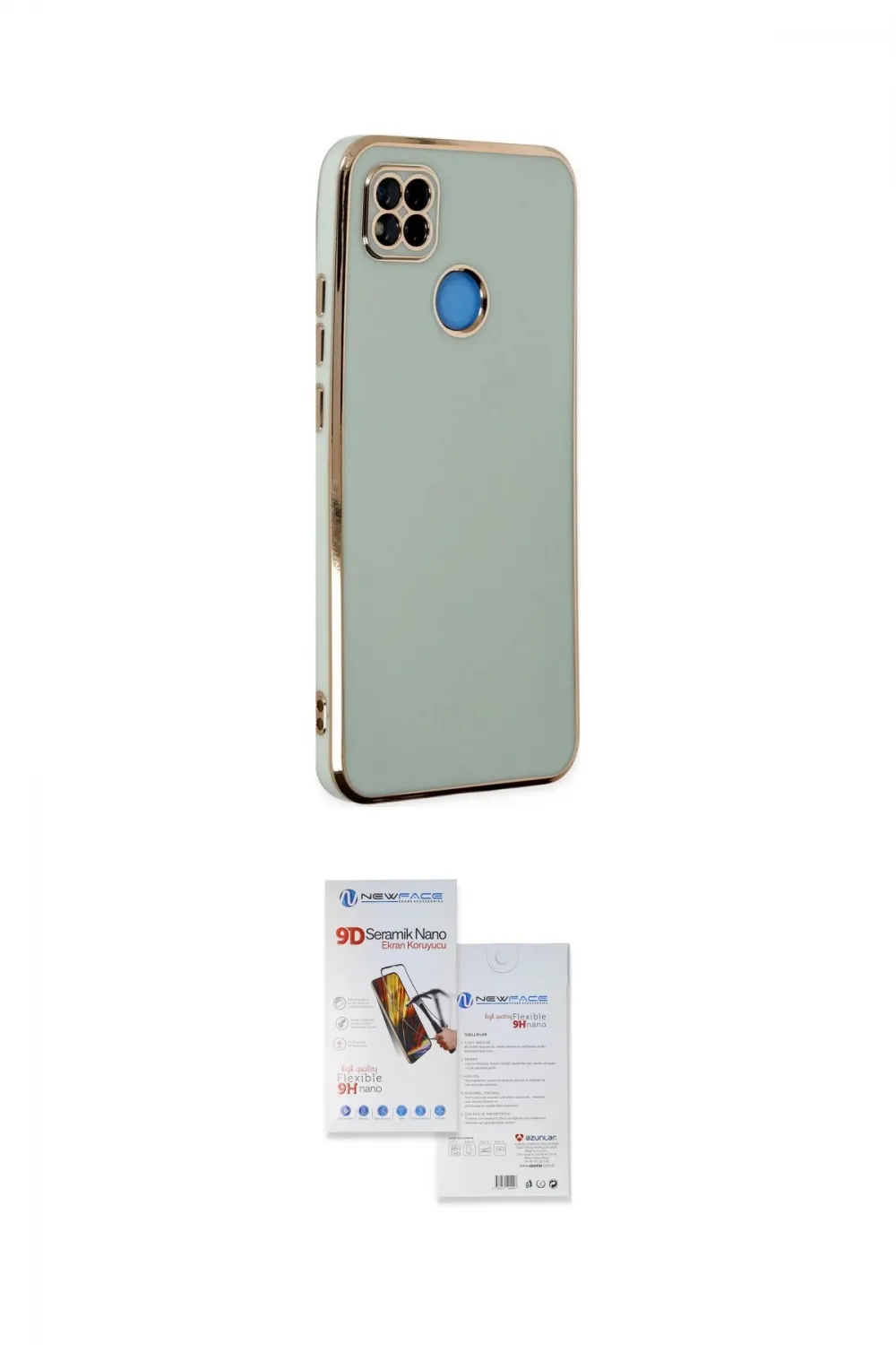 ieg™ Redmi 9C Kılıf Yankı Serisi - Siyah Seramik Nano Ekran Koruyucu