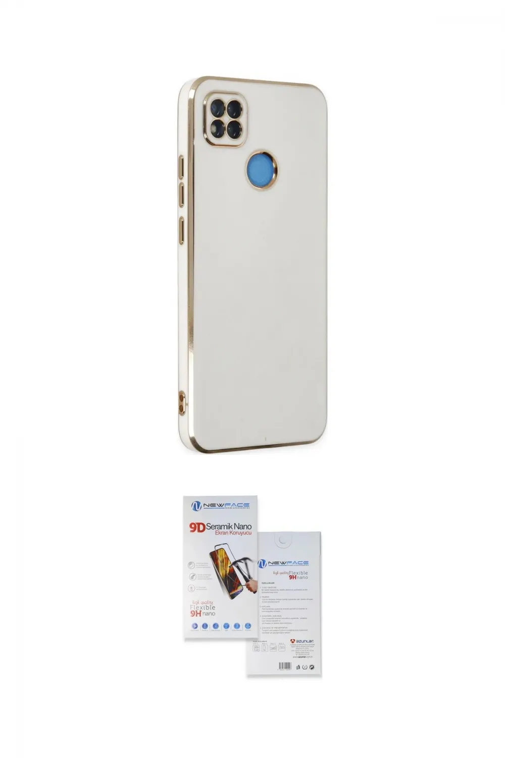 ieg™ Redmi 9C Kılıf Yankı Serisi - Siyah Seramik Nano Ekran Koruyucu