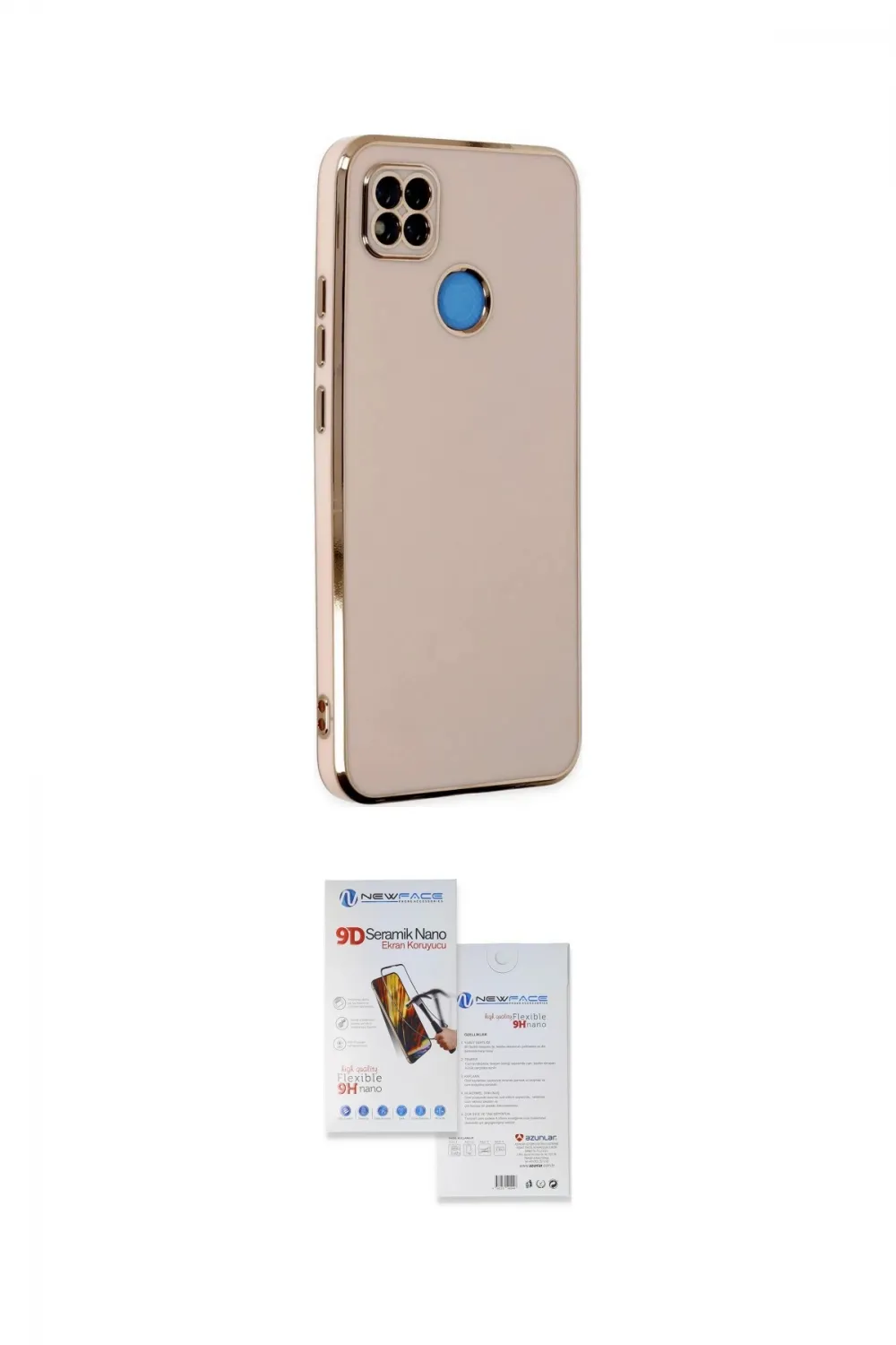 ieg™ Redmi 9C Kılıf Yankı Serisi - Siyah Seramik Nano Ekran Koruyucu
