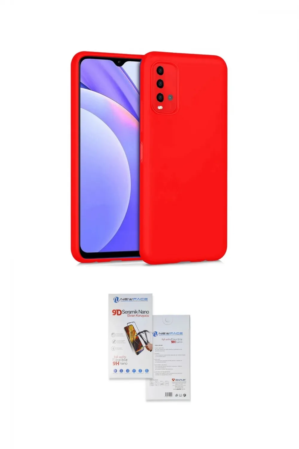 ieg™ Redmi 9T Kılıf Ahenk Serisi - Siyah Seramik Nano Ekran Koruyucu