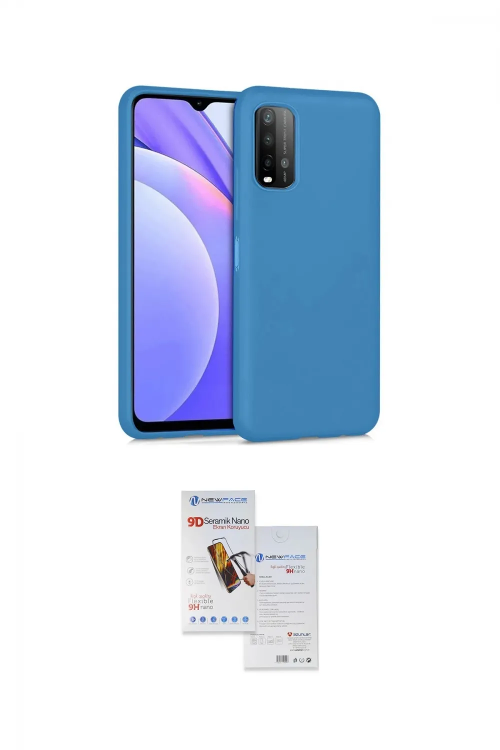 ieg™ Redmi 9T Kılıf Ahenk Serisi - Siyah Seramik Nano Ekran Koruyucu