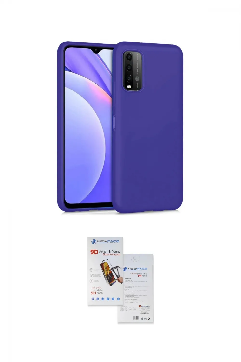 ieg™ Redmi 9T Kılıf Ahenk Serisi - Siyah Seramik Nano Ekran Koruyucu