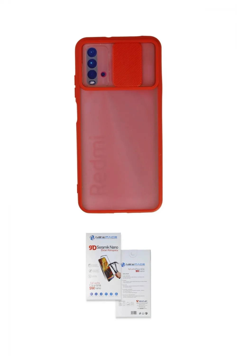 ieg™ Redmi 9T Kılıf Vadi Çizgi - Siyah Seramik Nano Ekran Koruyucu