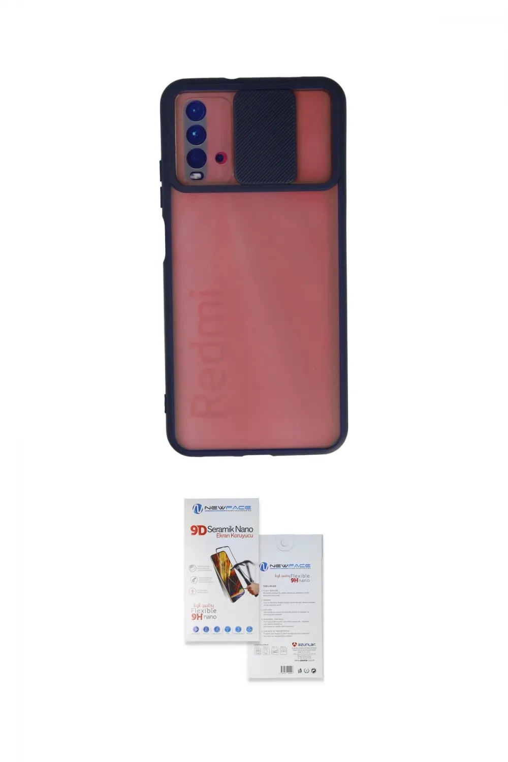 ieg™ Redmi 9T Kılıf Vadi Çizgi - Siyah Seramik Nano Ekran Koruyucu