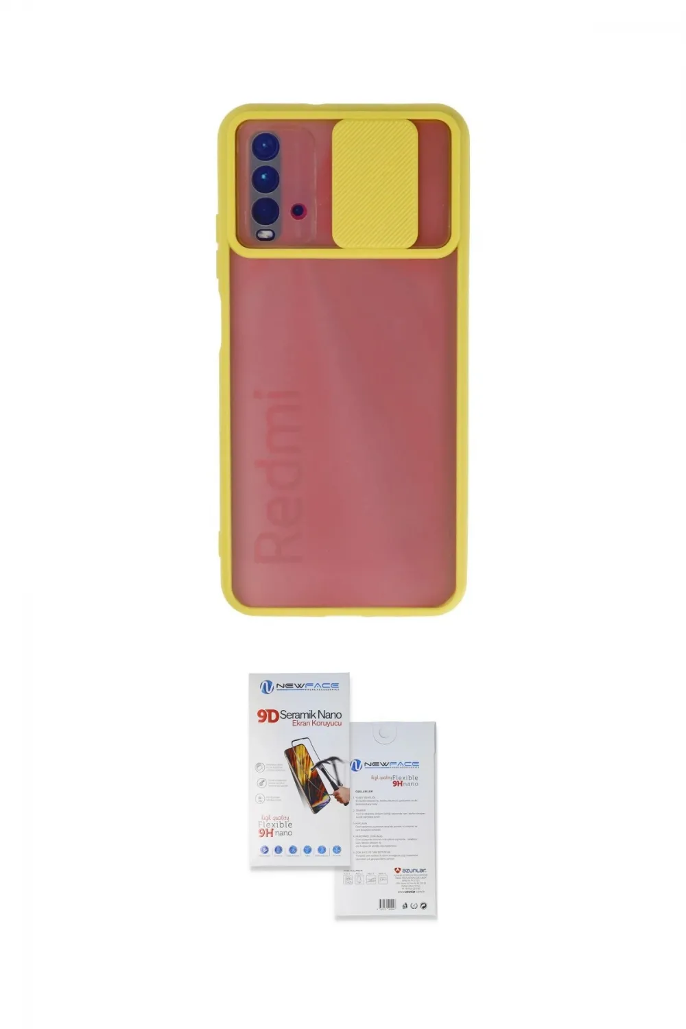 ieg™ Redmi 9T Kılıf Vadi Çizgi - Siyah Seramik Nano Ekran Koruyucu