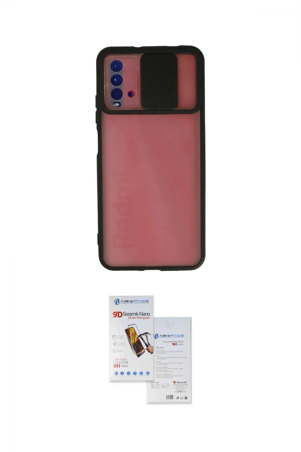 ieg™ Redmi 9T Kılıf Vadi Çizgi - Siyah Seramik Nano Ekran Koruyucu