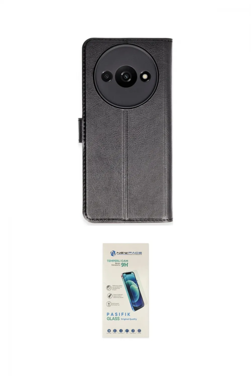 ieg™ Redmi A3 4G Kılıf Siluet Işık Serisi - Şeffaf Pasifik Cam Ekran Koruyucu