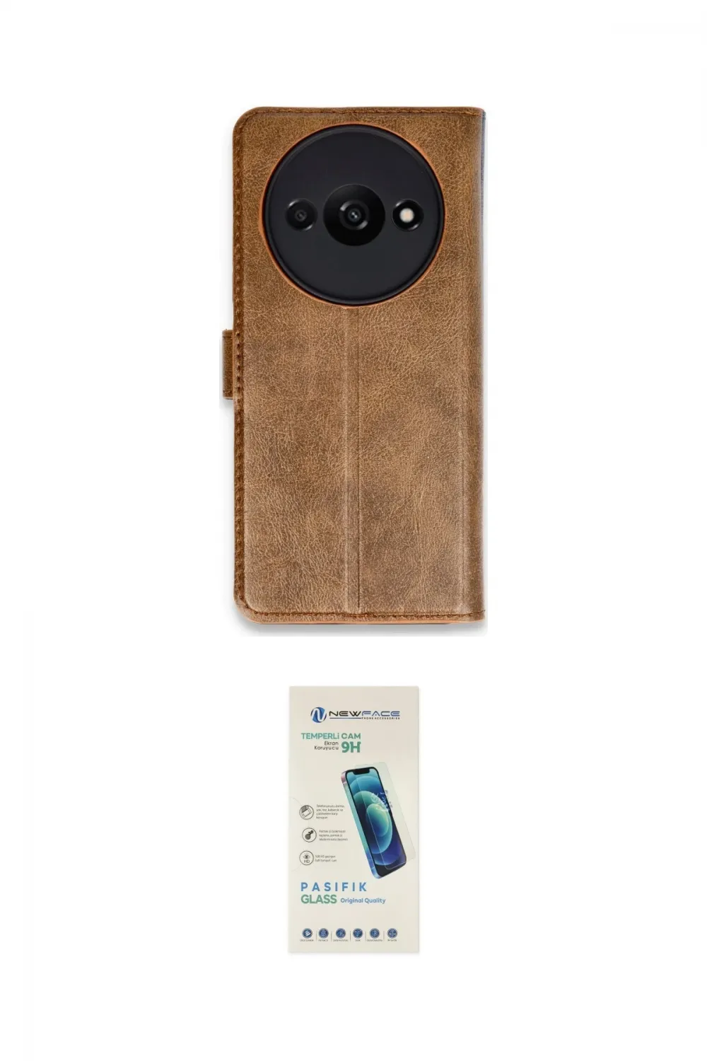 ieg™ Redmi A3 4G Kılıf Siluet Işık Serisi - Şeffaf Pasifik Cam Ekran Koruyucu