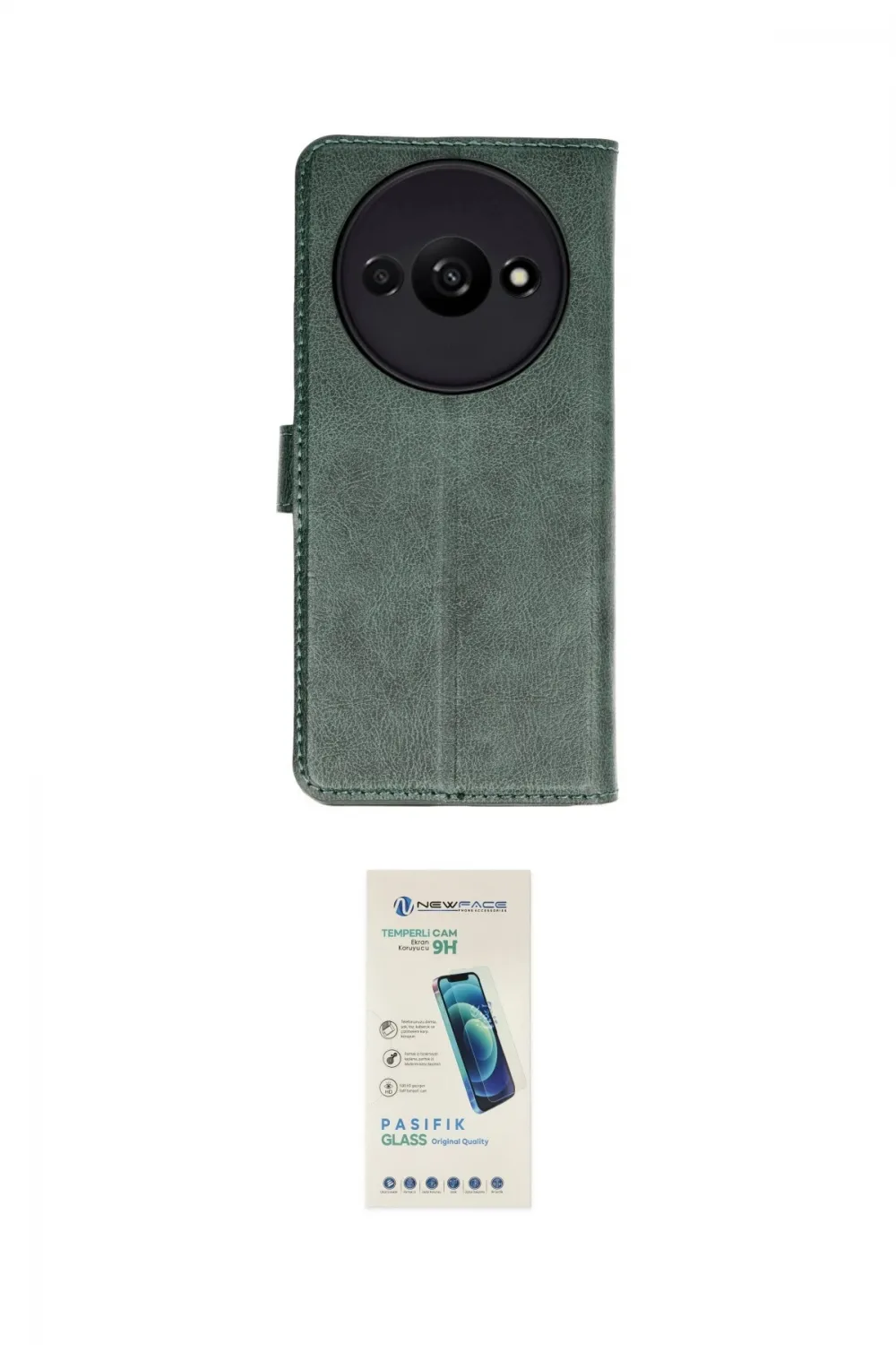 ieg™ Redmi A3 4G Kılıf Siluet Işık Serisi - Şeffaf Pasifik Cam Ekran Koruyucu
