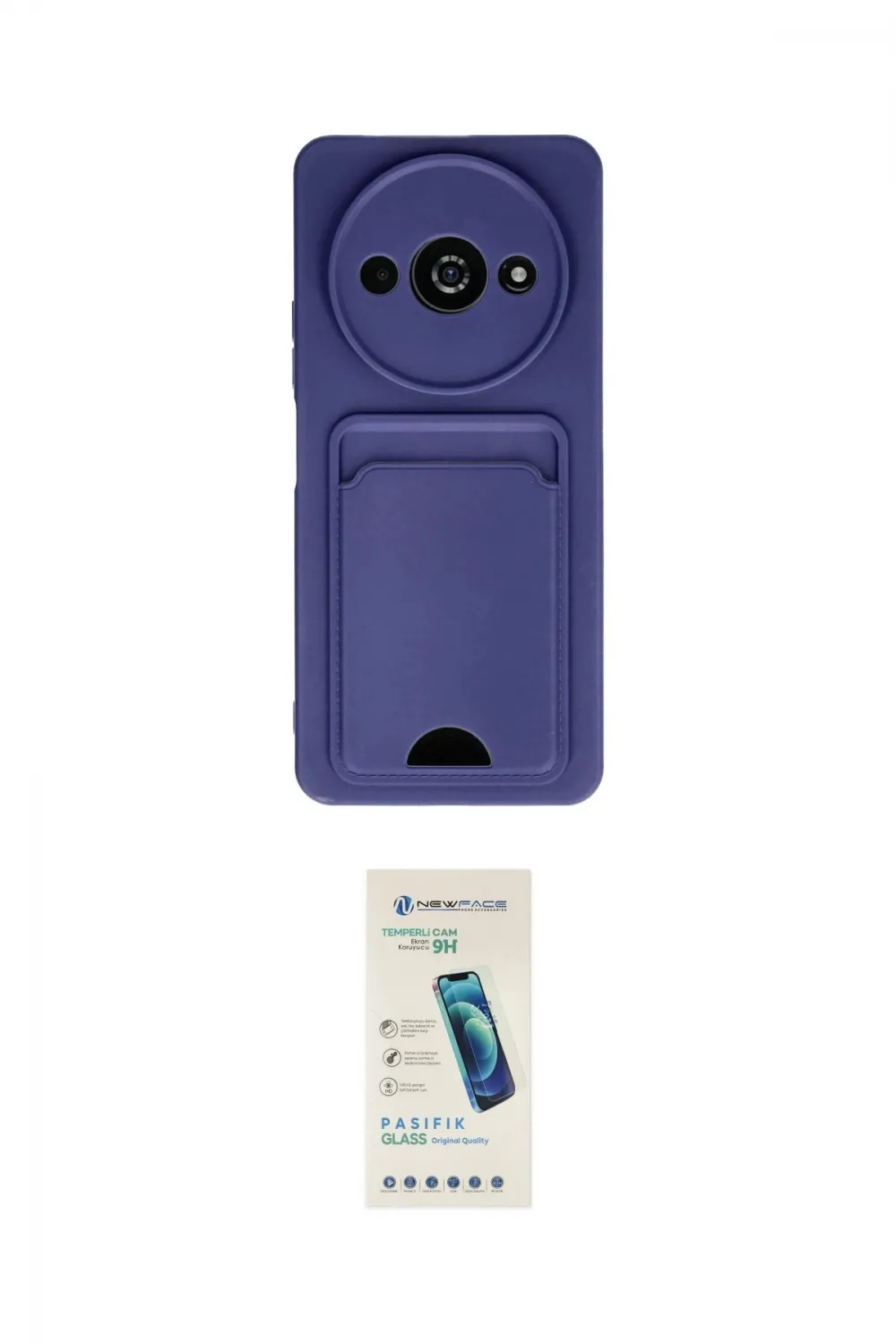 ieg™ Redmi A3 4G Kılıf Vadi Çizgi Prime - Şeffaf Pasifik Cam Ekran Koruyucu