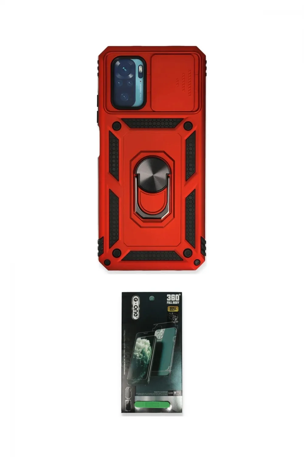 ieg™ Redmi Note 10 Kılıf Ahenk Klasik - Şeffaf 360 Full Body Arka Koruyucu