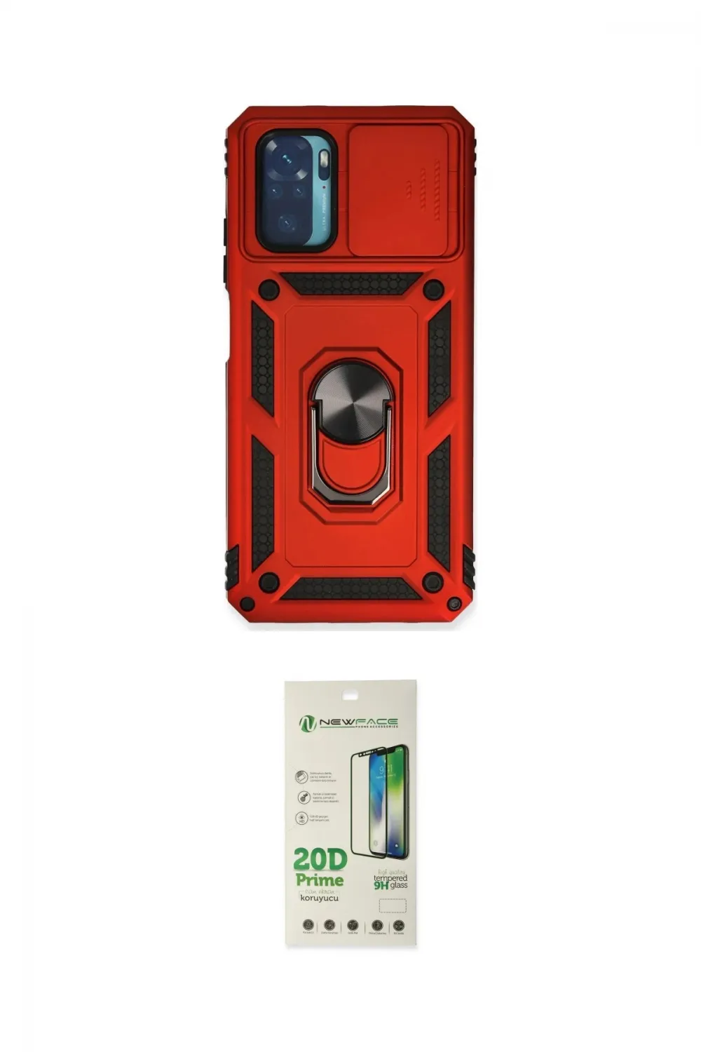 ieg™ Redmi Note 10 Kılıf Ahenk Klasik - Siyah 20D Premium Cam Ekran Koruyucu