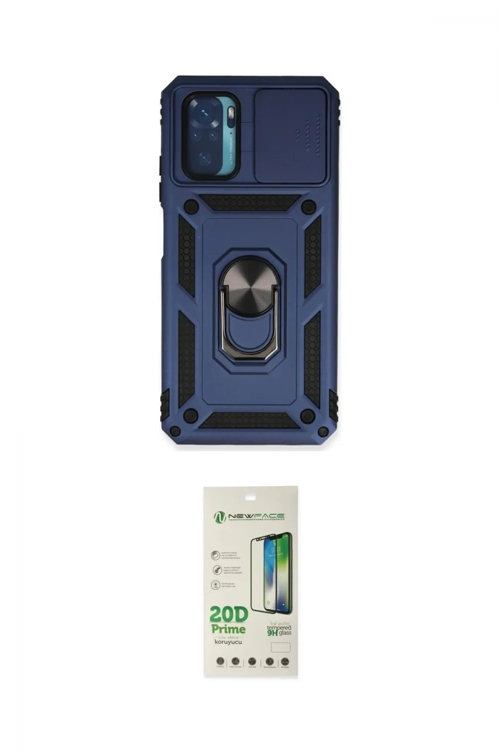 ieg™ Redmi Note 10 Kılıf Ahenk Klasik - Siyah 20D Premium Cam Ekran Koruyucu