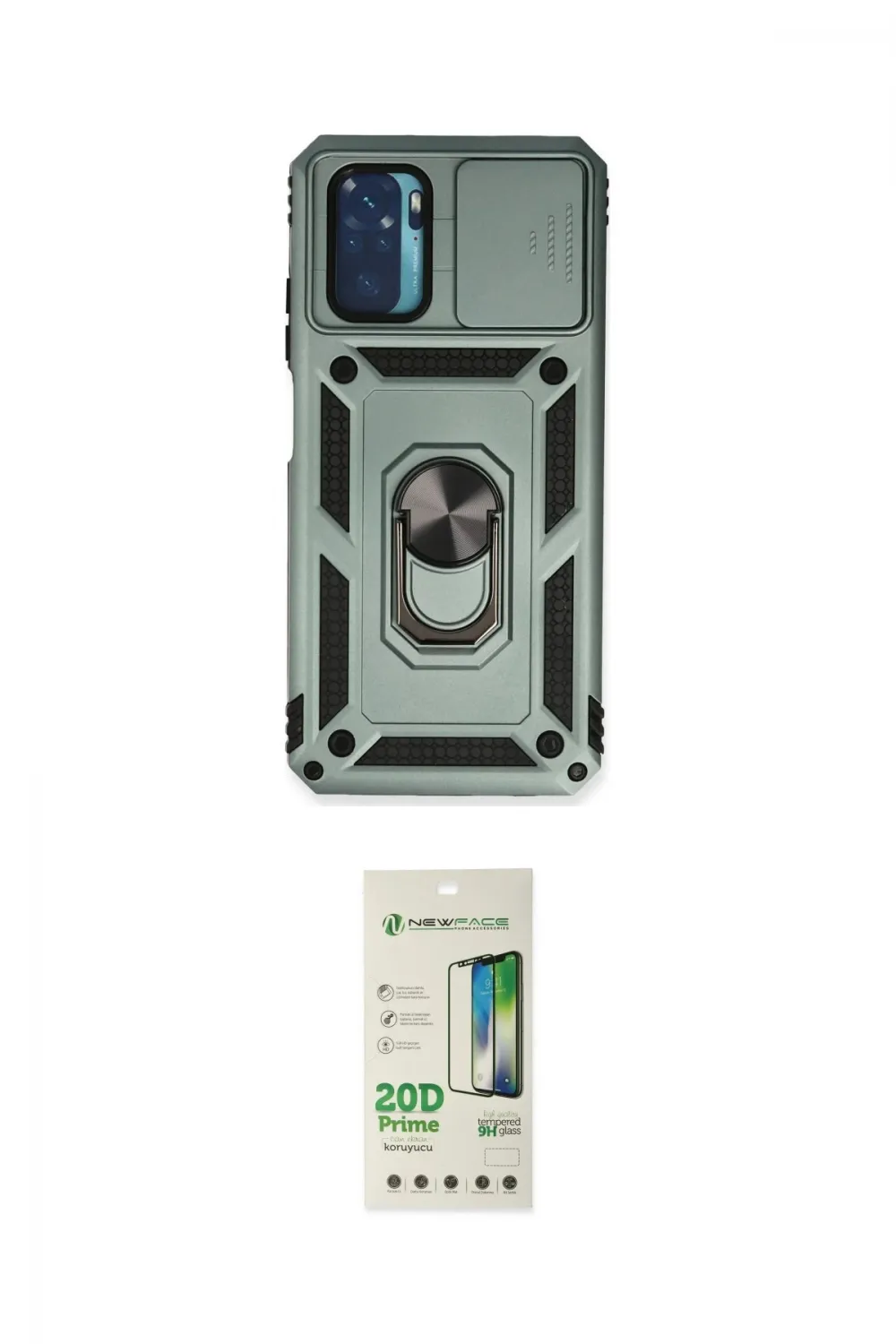 ieg™ Redmi Note 10 Kılıf Ahenk Klasik - Siyah 20D Premium Cam Ekran Koruyucu