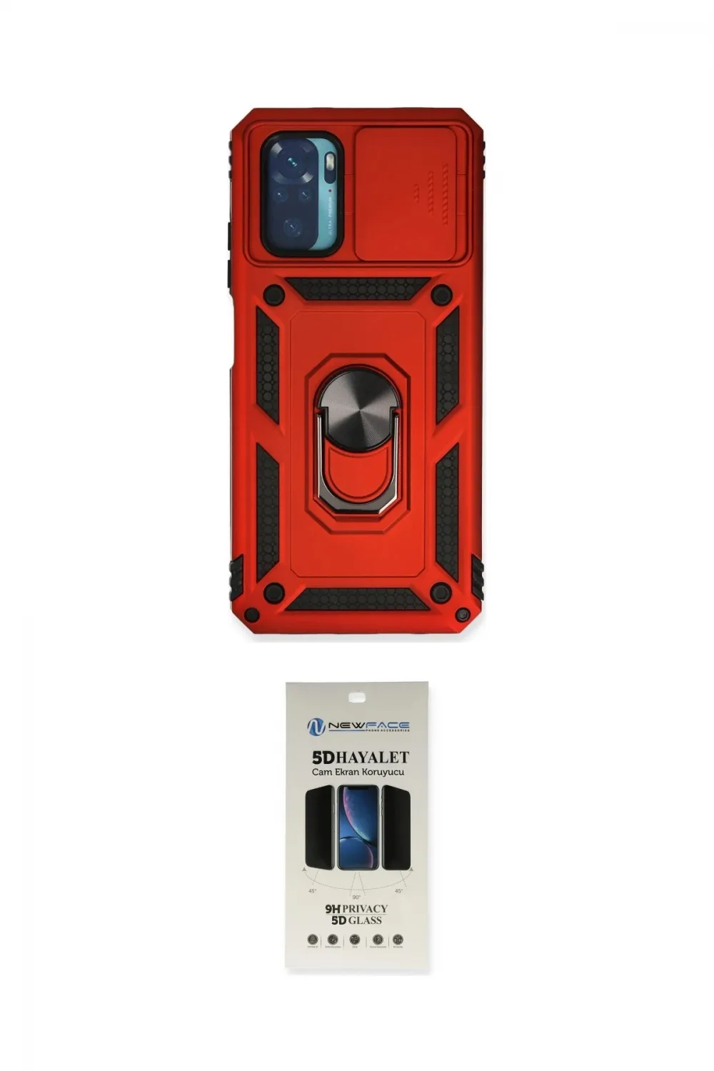 ieg™ Redmi Note 10 Kılıf Ahenk Klasik - Siyah 5D Hayalet Cam Ekran Koruyucu