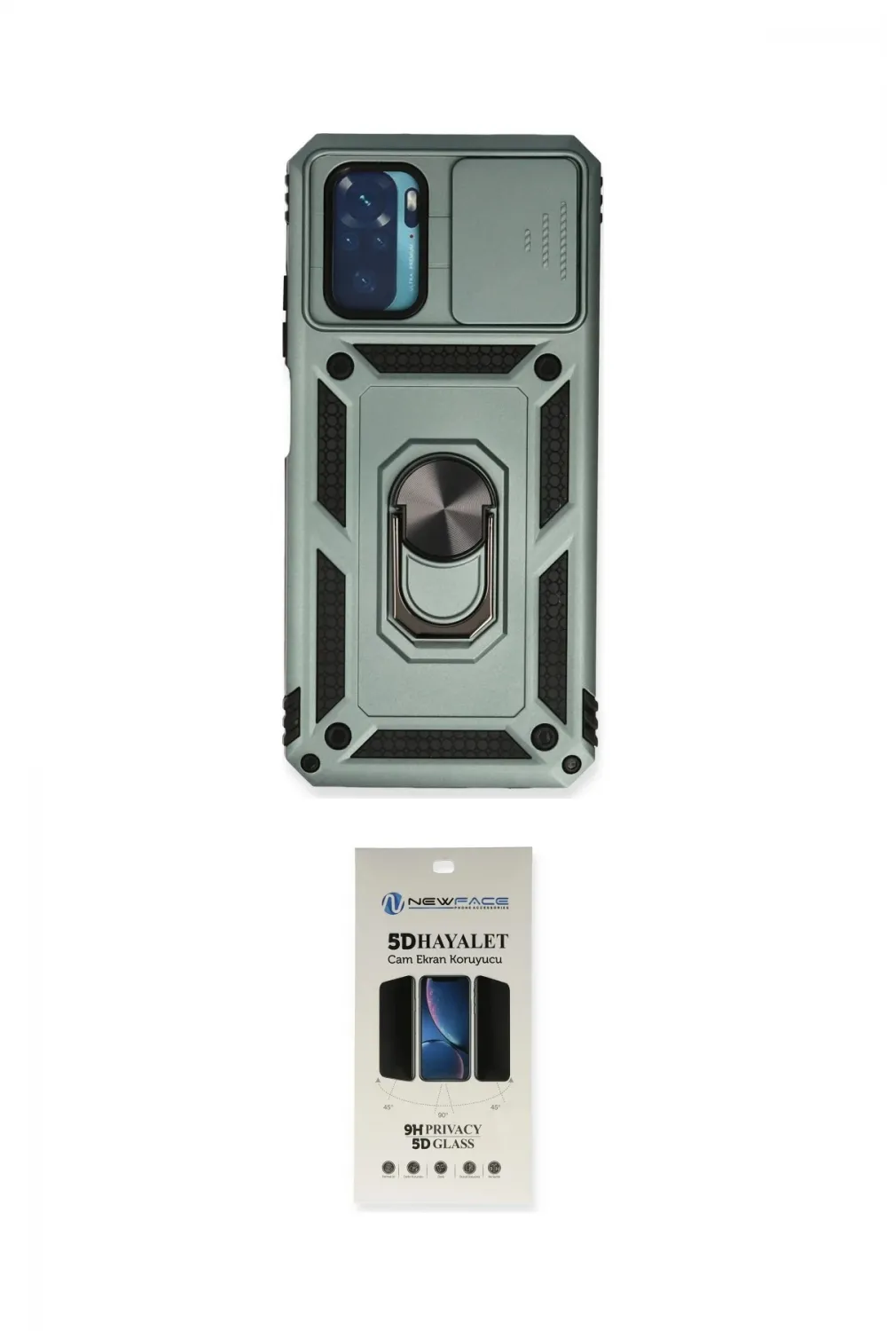 ieg™ Redmi Note 10 Kılıf Ahenk Klasik - Siyah 5D Hayalet Cam Ekran Koruyucu