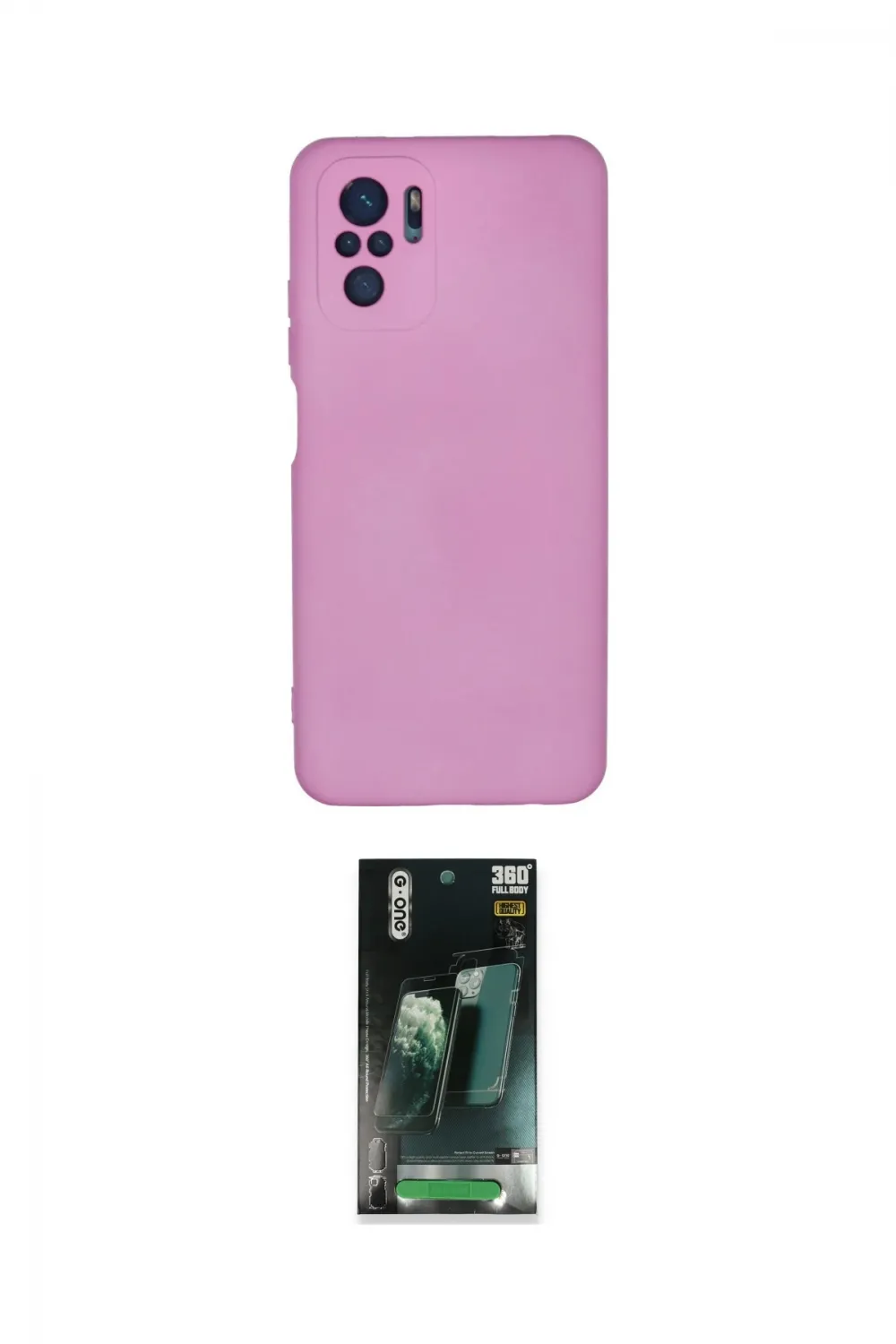 ieg™ Redmi Note 10 Kılıf Ahenk Serisi - Şeffaf 360 Full Body Arka Koruyucu