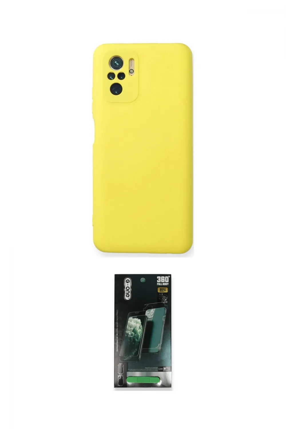 ieg™ Redmi Note 10 Kılıf Ahenk Serisi - Şeffaf 360 Full Body Arka Koruyucu