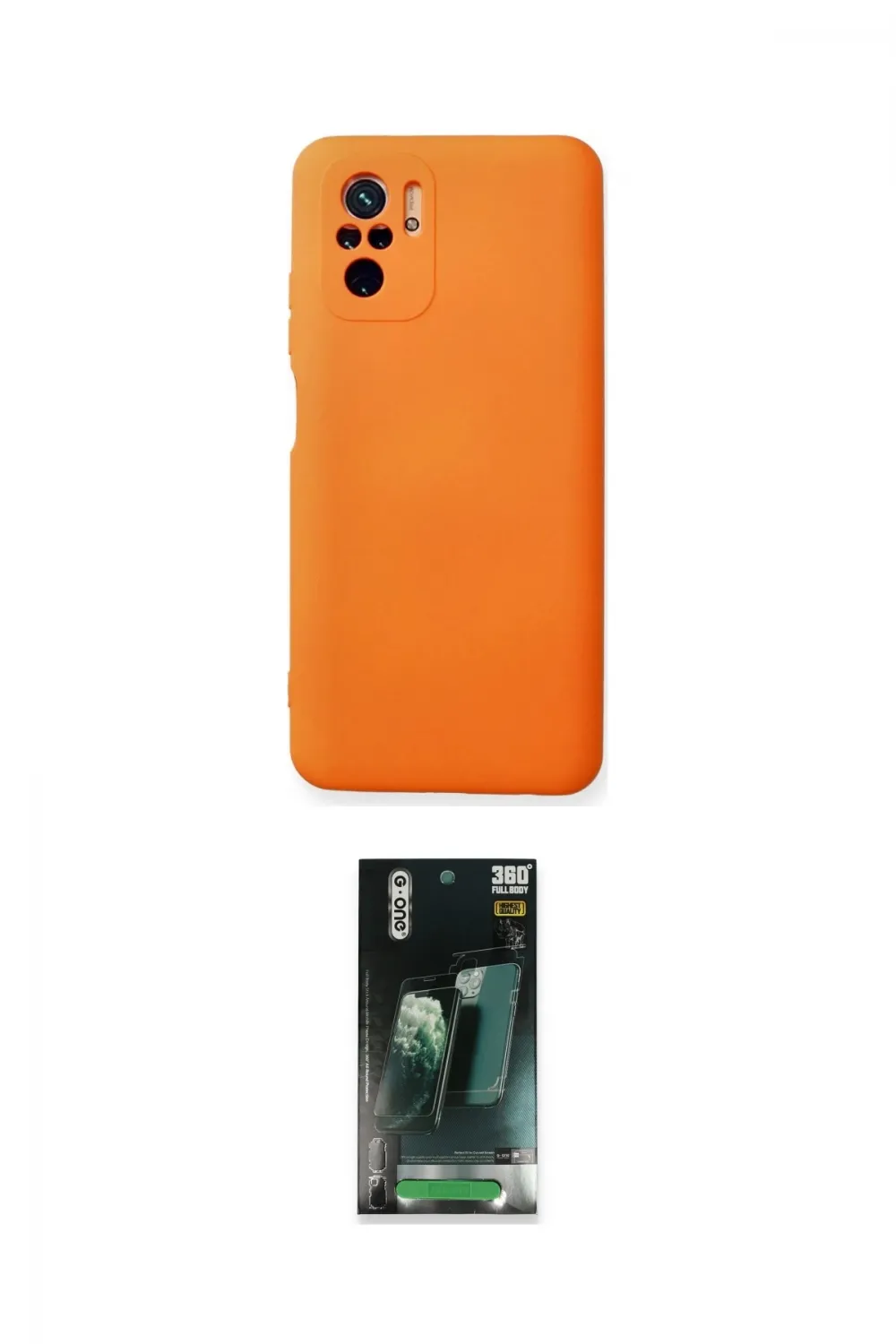 ieg™ Redmi Note 10 Kılıf Ahenk Serisi - Şeffaf 360 Full Body Arka Koruyucu