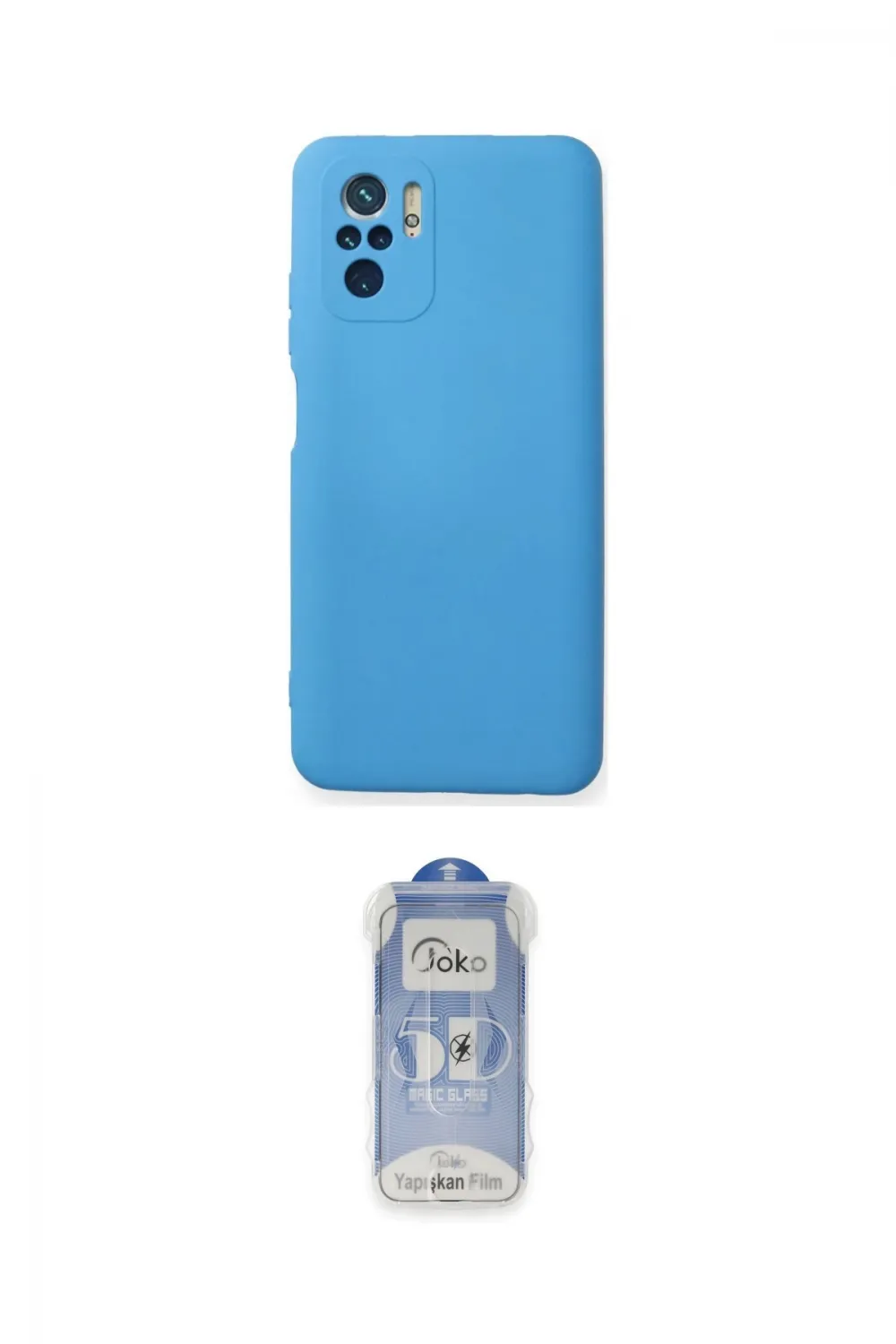 ieg™ Redmi Note 10 Kılıf Ahenk Serisi - Şeffaf Joko Magic 5D Cam