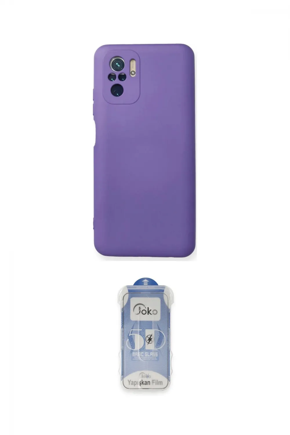 ieg™ Redmi Note 10 Kılıf Ahenk Serisi - Şeffaf Joko Magic 5D Cam