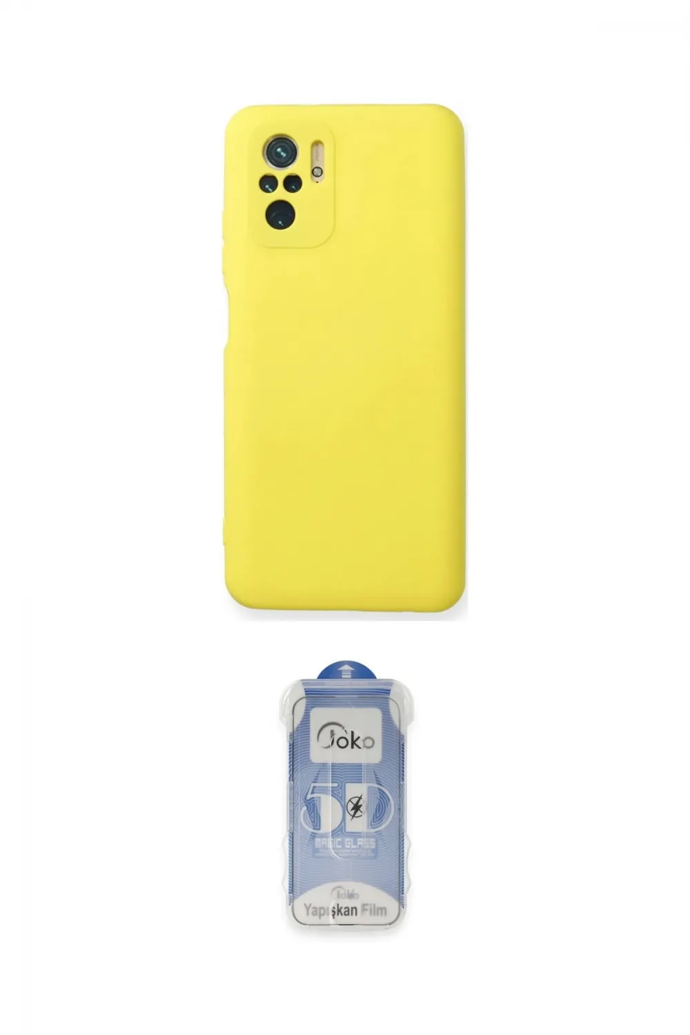 ieg™ Redmi Note 10 Kılıf Ahenk Serisi - Şeffaf Joko Magic 5D Cam