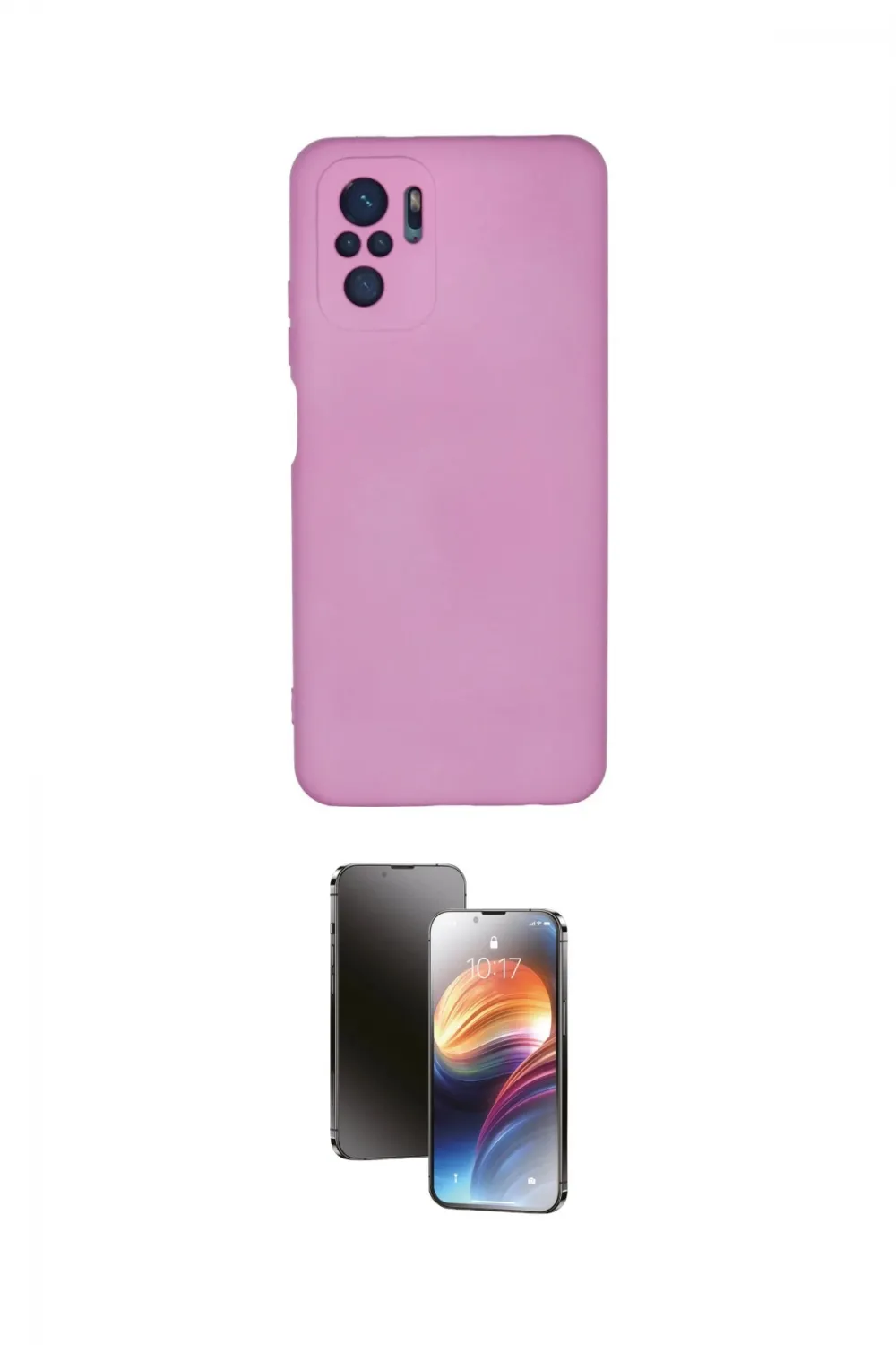 ieg™ Redmi Note 10 Kılıf Ahenk Serisi - Siyah 3D Antistatik Mat Seramik Nano Ekran Koruyucu