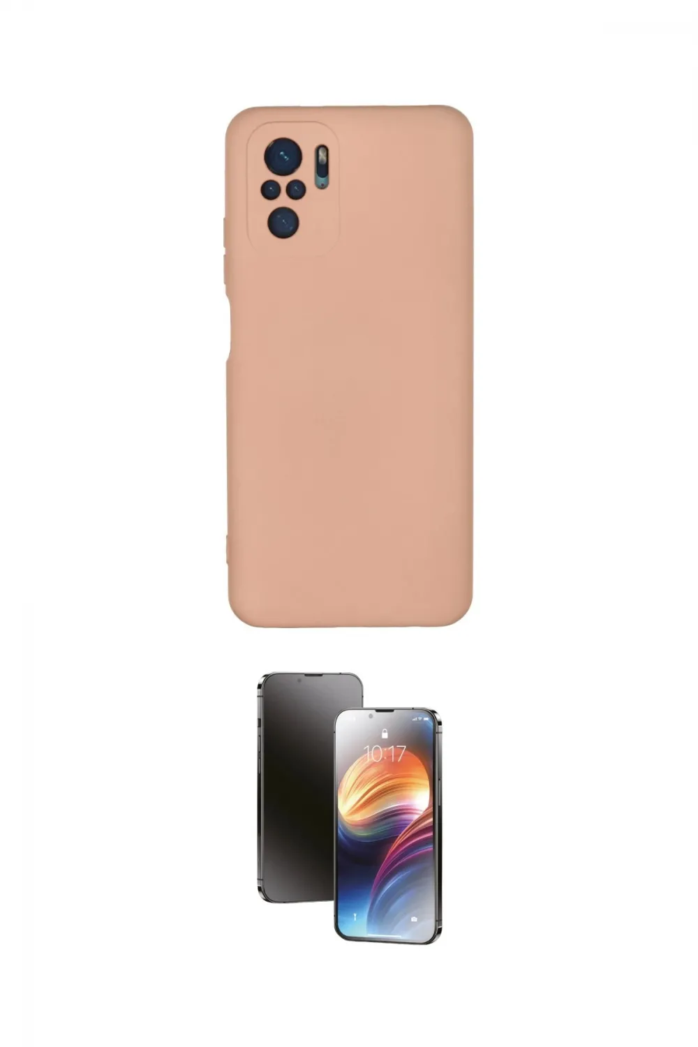 ieg™ Redmi Note 10 Kılıf Ahenk Serisi - Siyah 3D Antistatik Mat Seramik Nano Ekran Koruyucu