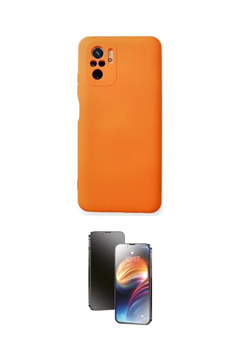 ieg™ Redmi Note 10 Kılıf Ahenk Serisi - Siyah 3D Antistatik Mat Seramik Nano Ekran Koruyucu