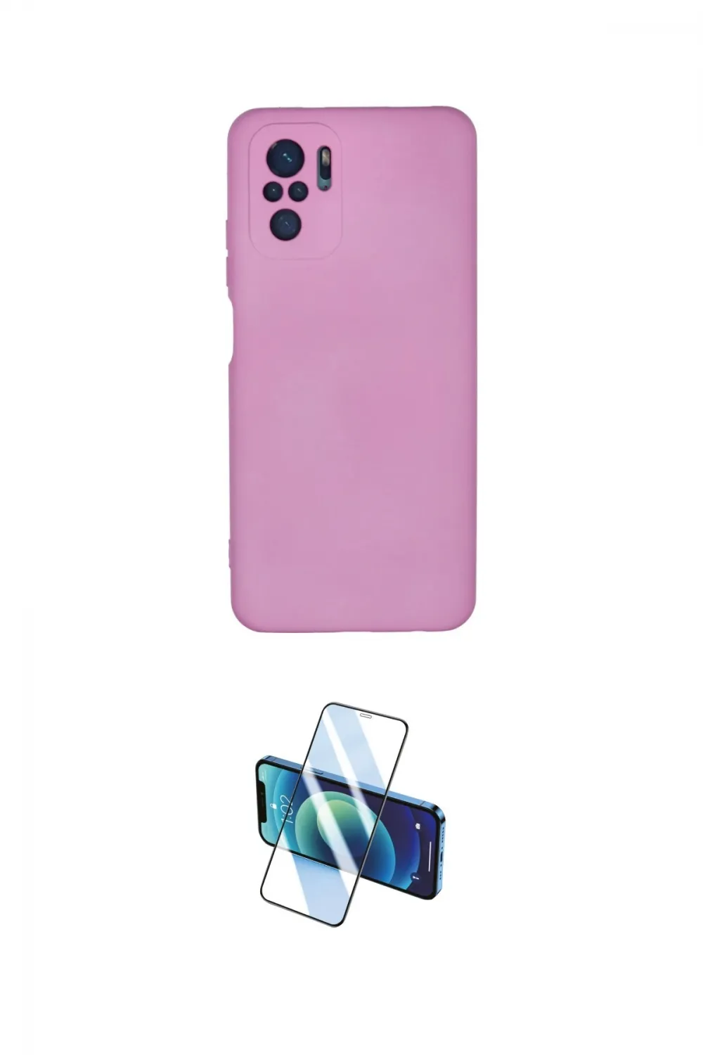 ieg™ Redmi Note 10 Kılıf Ahenk Serisi - Siyah 3D Antistatik Seramik Nano Ekran Koruyucu
