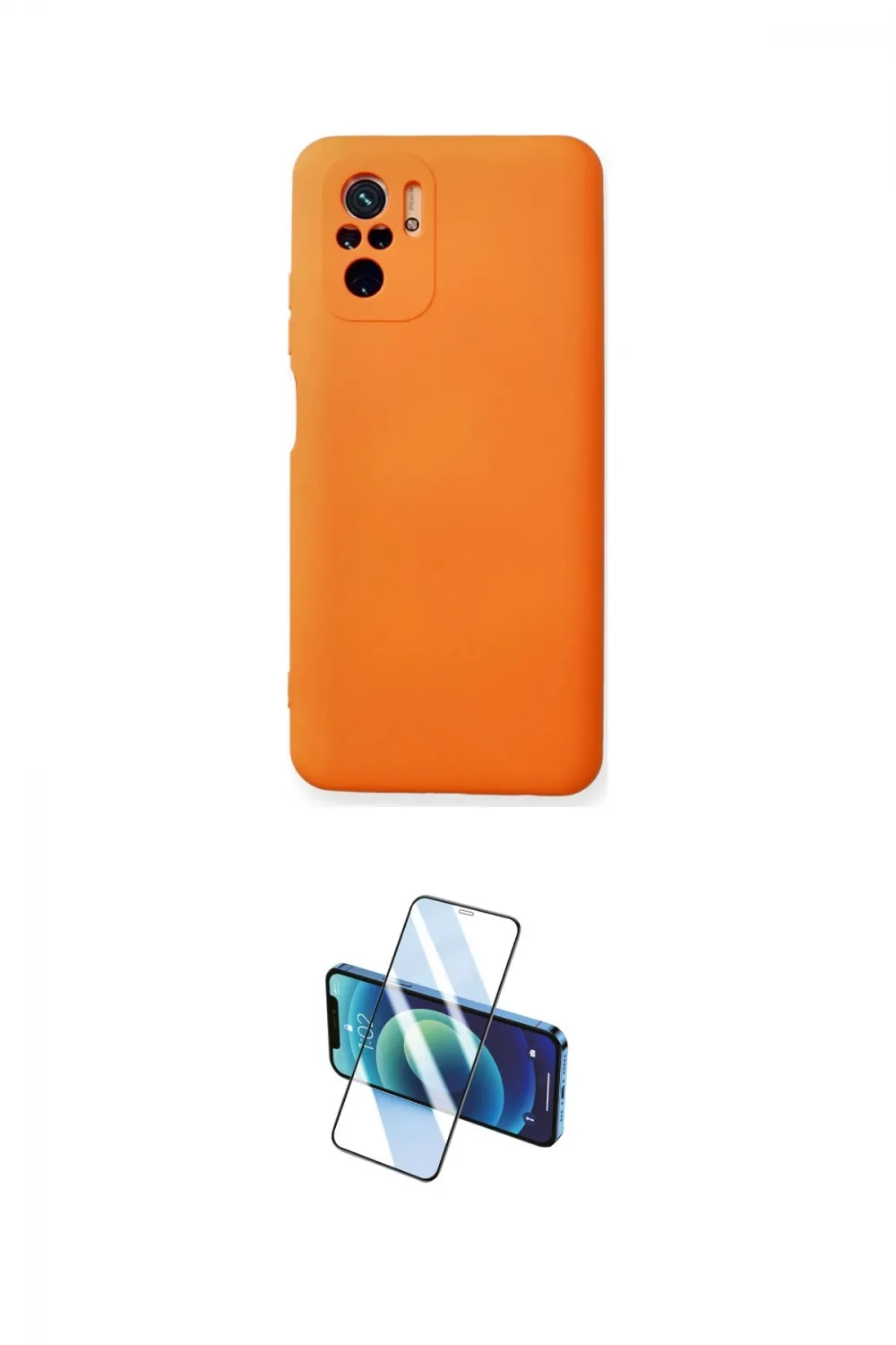 ieg™ Redmi Note 10 Kılıf Ahenk Serisi - Siyah 3D Antistatik Seramik Nano Ekran Koruyucu