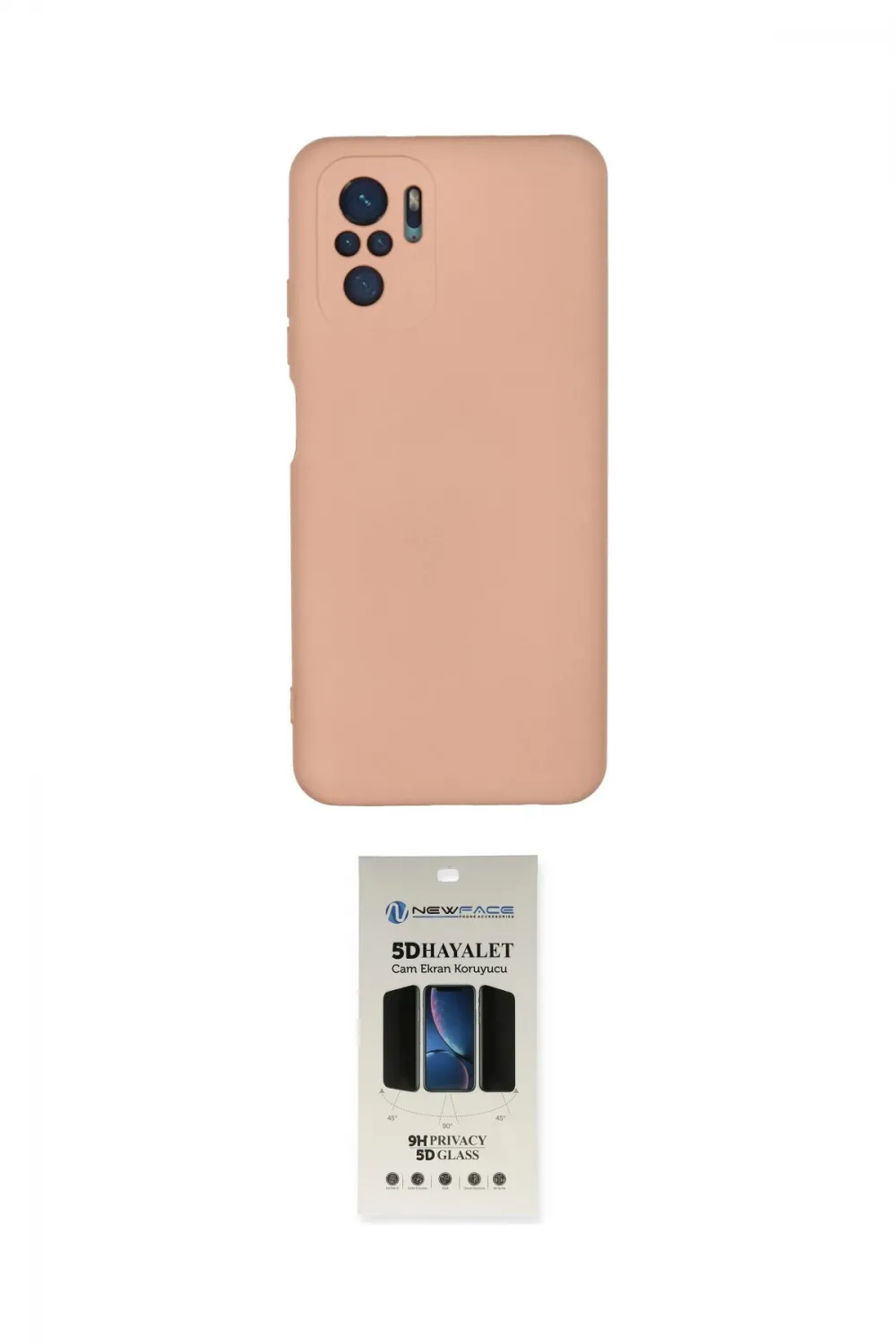 ieg™ Redmi Note 10 Kılıf Ahenk Serisi - Siyah 5D Hayalet Cam Ekran Koruyucu