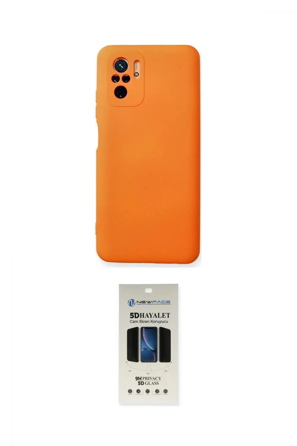ieg™ Redmi Note 10 Kılıf Ahenk Serisi - Siyah 5D Hayalet Cam Ekran Koruyucu