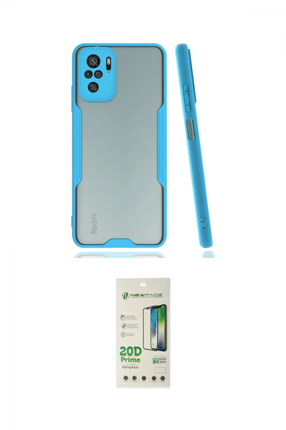ieg™ Redmi Note 10 Kılıf Atlas Asil Serisi - Siyah 20D Premium Cam Ekran Koruyucu