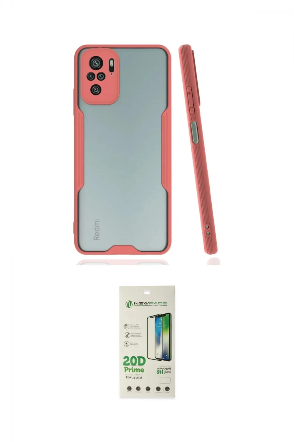 ieg™ Redmi Note 10 Kılıf Atlas Asil Serisi - Siyah 20D Premium Cam Ekran Koruyucu