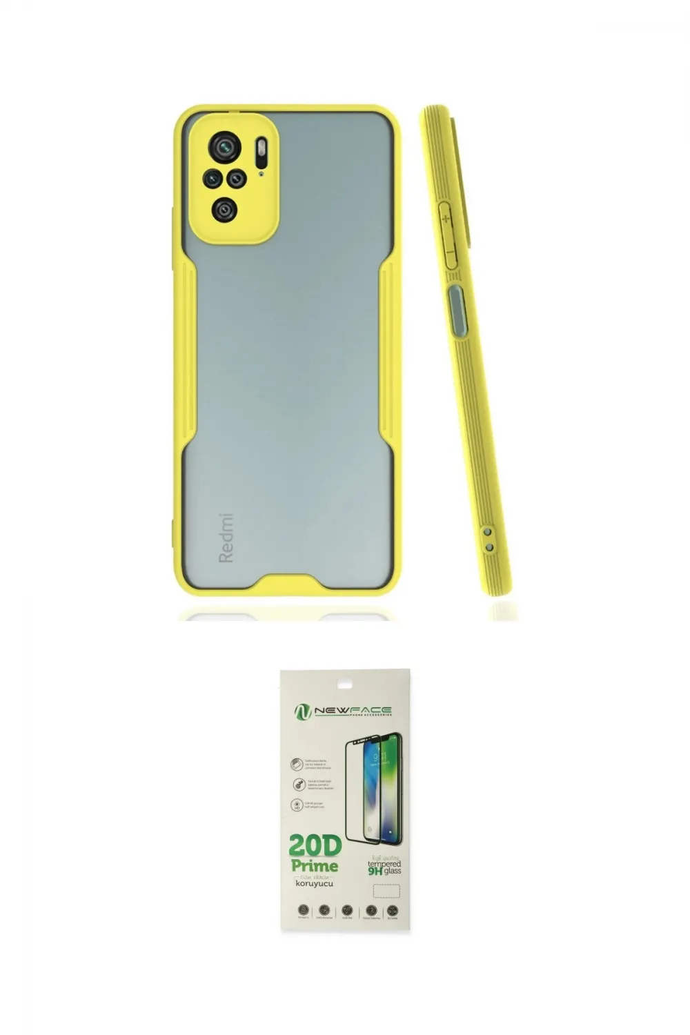ieg™ Redmi Note 10 Kılıf Atlas Asil Serisi - Siyah 20D Premium Cam Ekran Koruyucu
