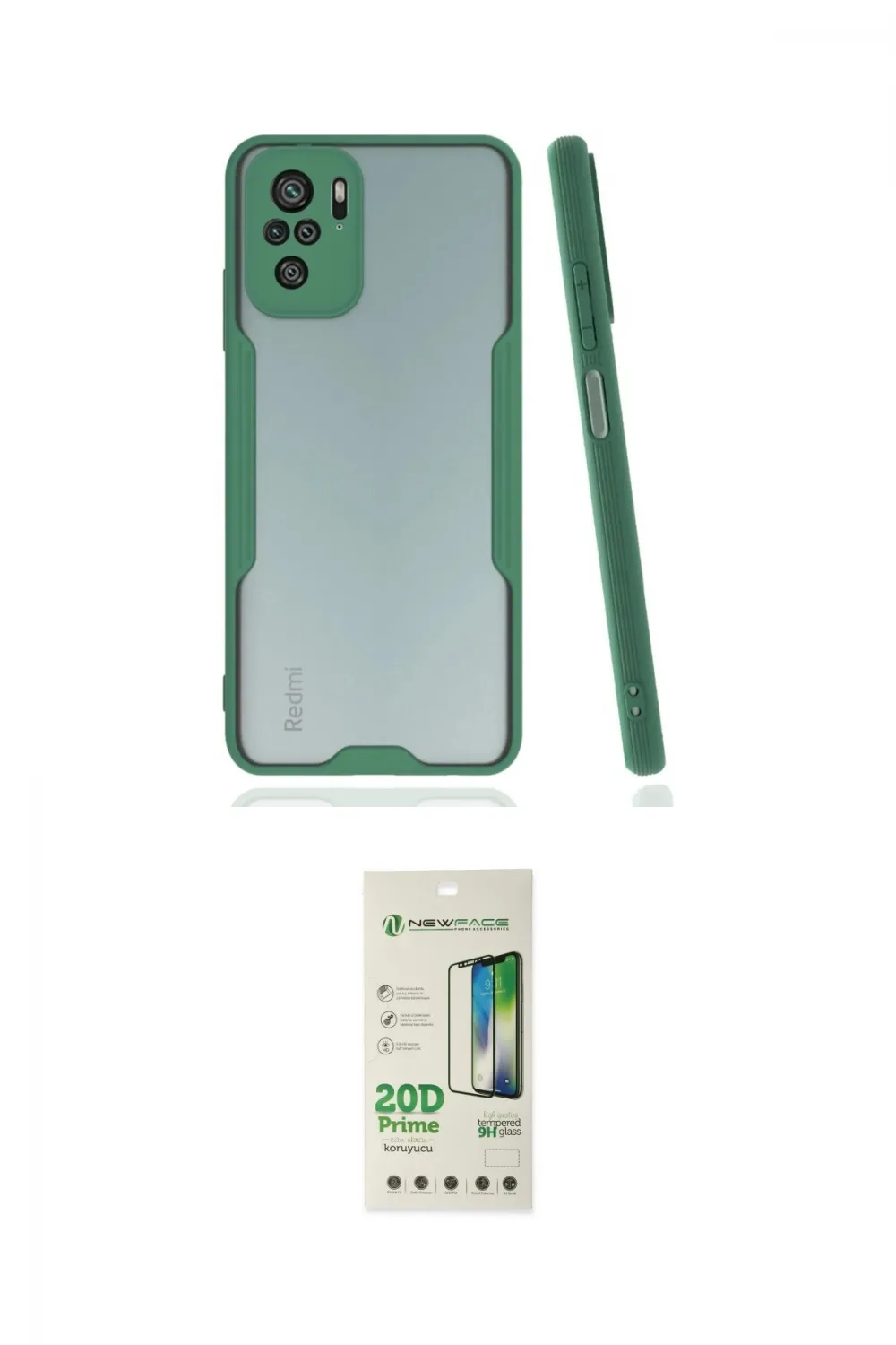 ieg™ Redmi Note 10 Kılıf Atlas Asil Serisi - Siyah 20D Premium Cam Ekran Koruyucu