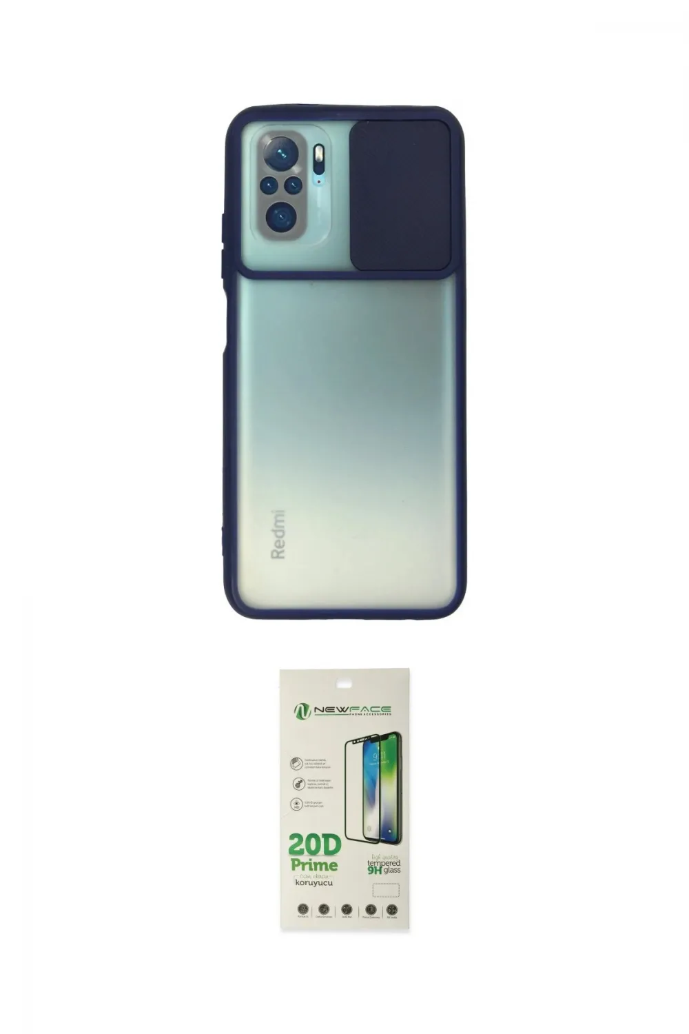 ieg™ Redmi Note 10 Kılıf Vadi Çizgi - Siyah 20D Premium Cam Ekran Koruyucu