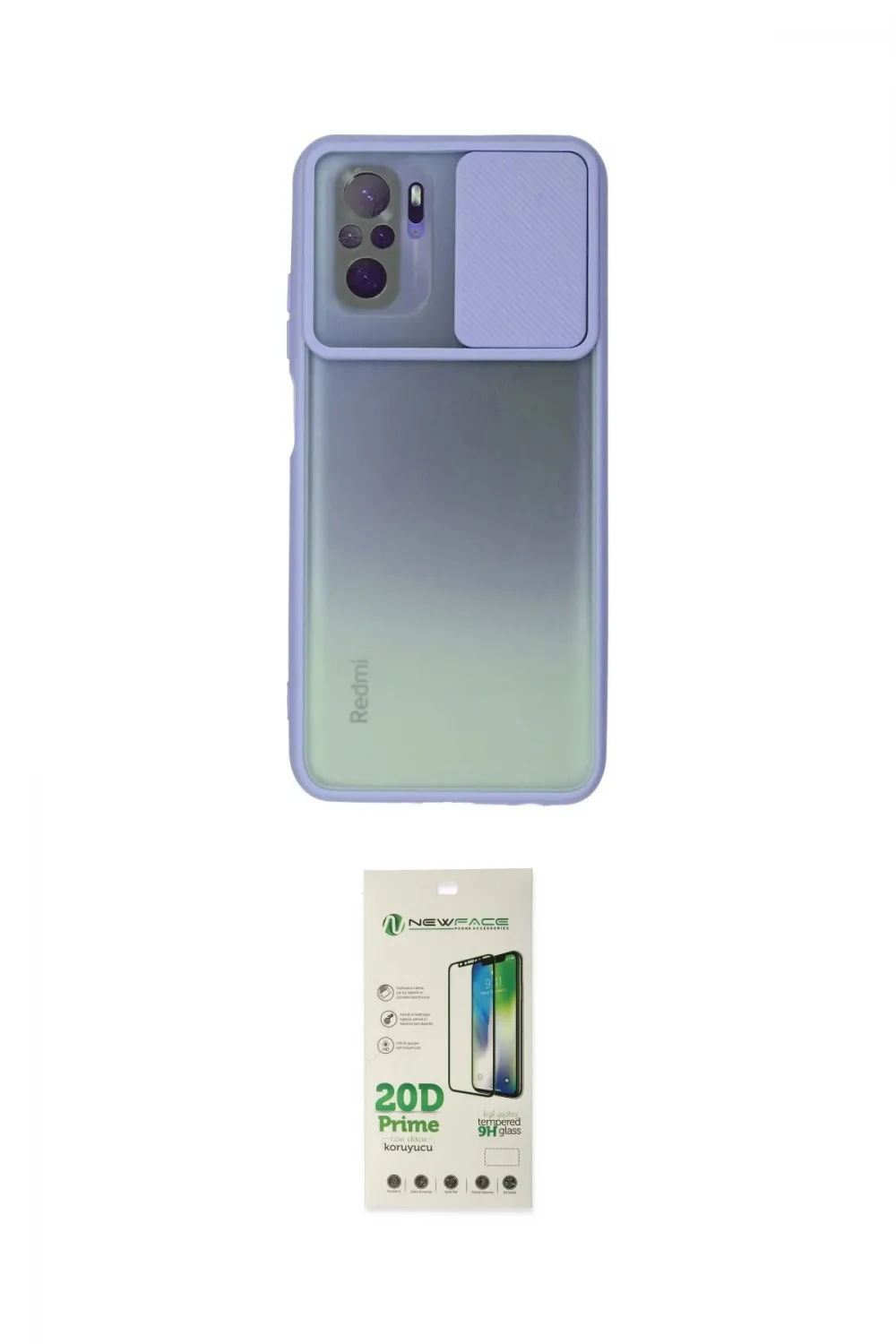 ieg™ Redmi Note 10 Kılıf Vadi Çizgi - Siyah 20D Premium Cam Ekran Koruyucu
