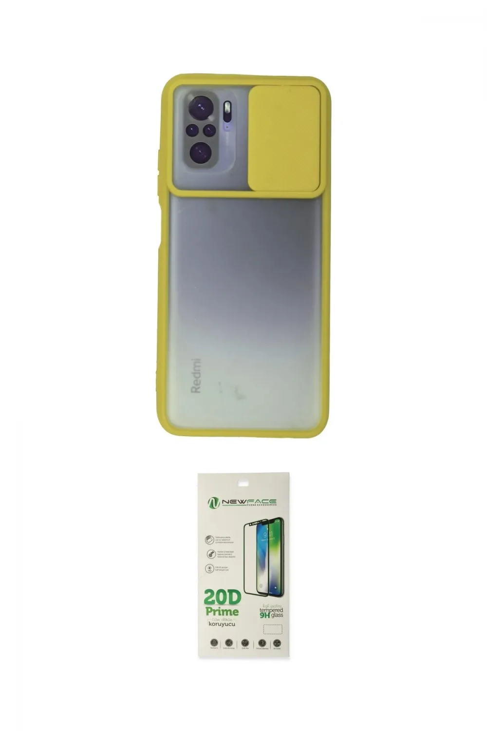 ieg™ Redmi Note 10 Kılıf Vadi Çizgi - Siyah 20D Premium Cam Ekran Koruyucu