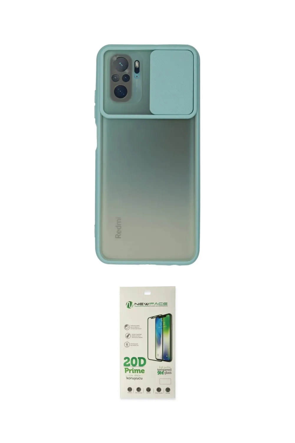 ieg™ Redmi Note 10 Kılıf Vadi Çizgi - Siyah 20D Premium Cam Ekran Koruyucu