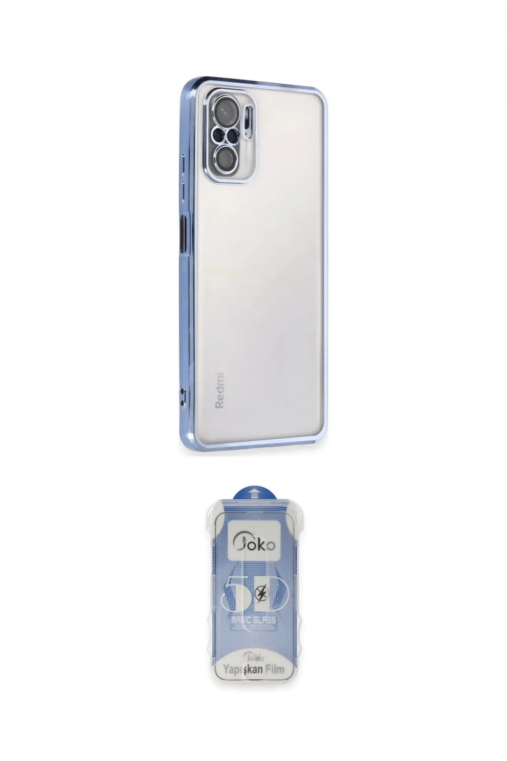 ieg™ Redmi Note 10 Kılıf Vadi Minimal - Şeffaf Joko Magic 5D Cam