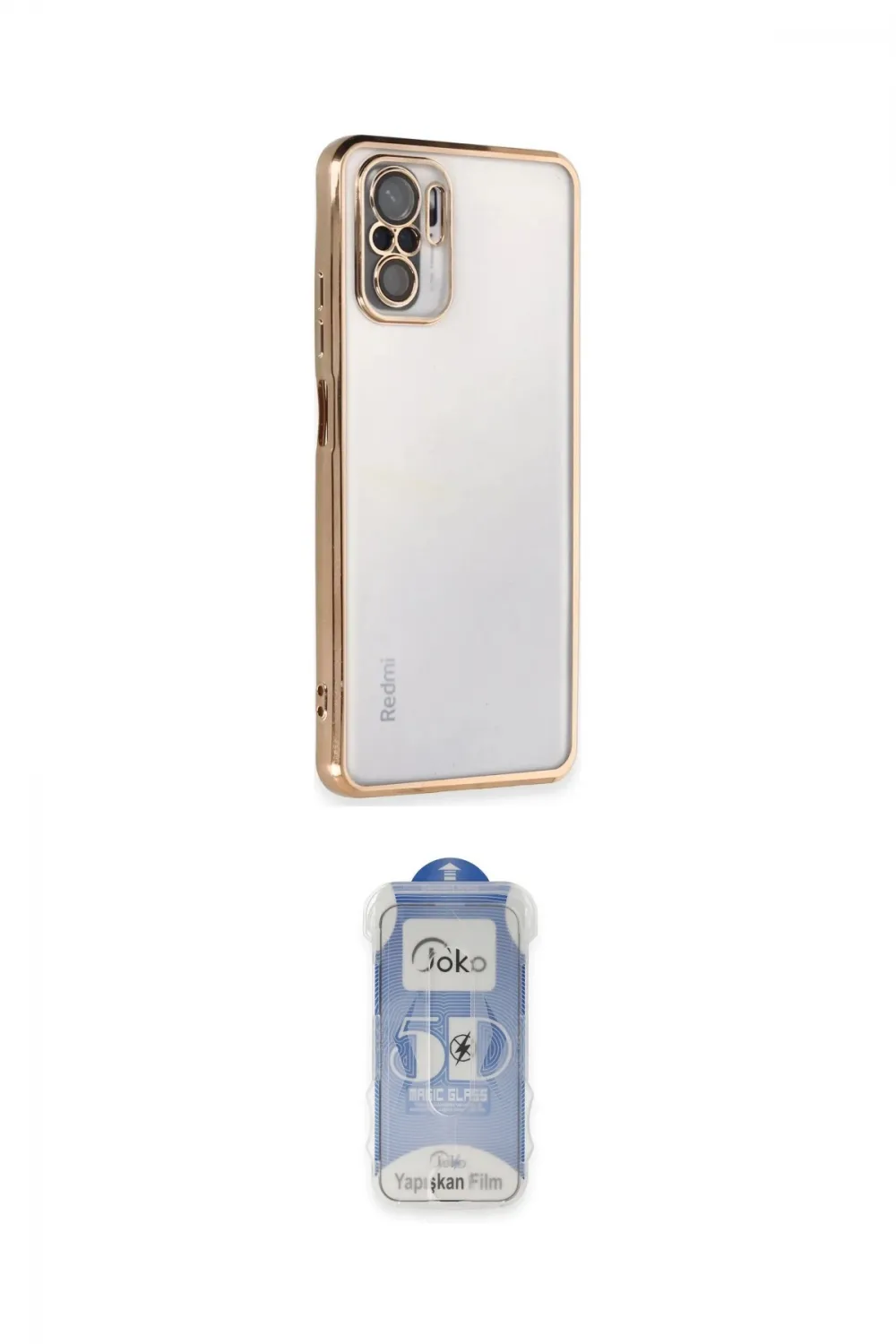 ieg™ Redmi Note 10 Kılıf Vadi Minimal - Şeffaf Joko Magic 5D Cam