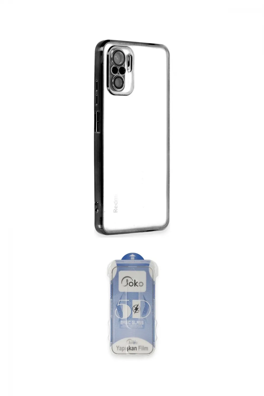 ieg™ Redmi Note 10 Kılıf Vadi Minimal - Şeffaf Joko Magic 5D Cam