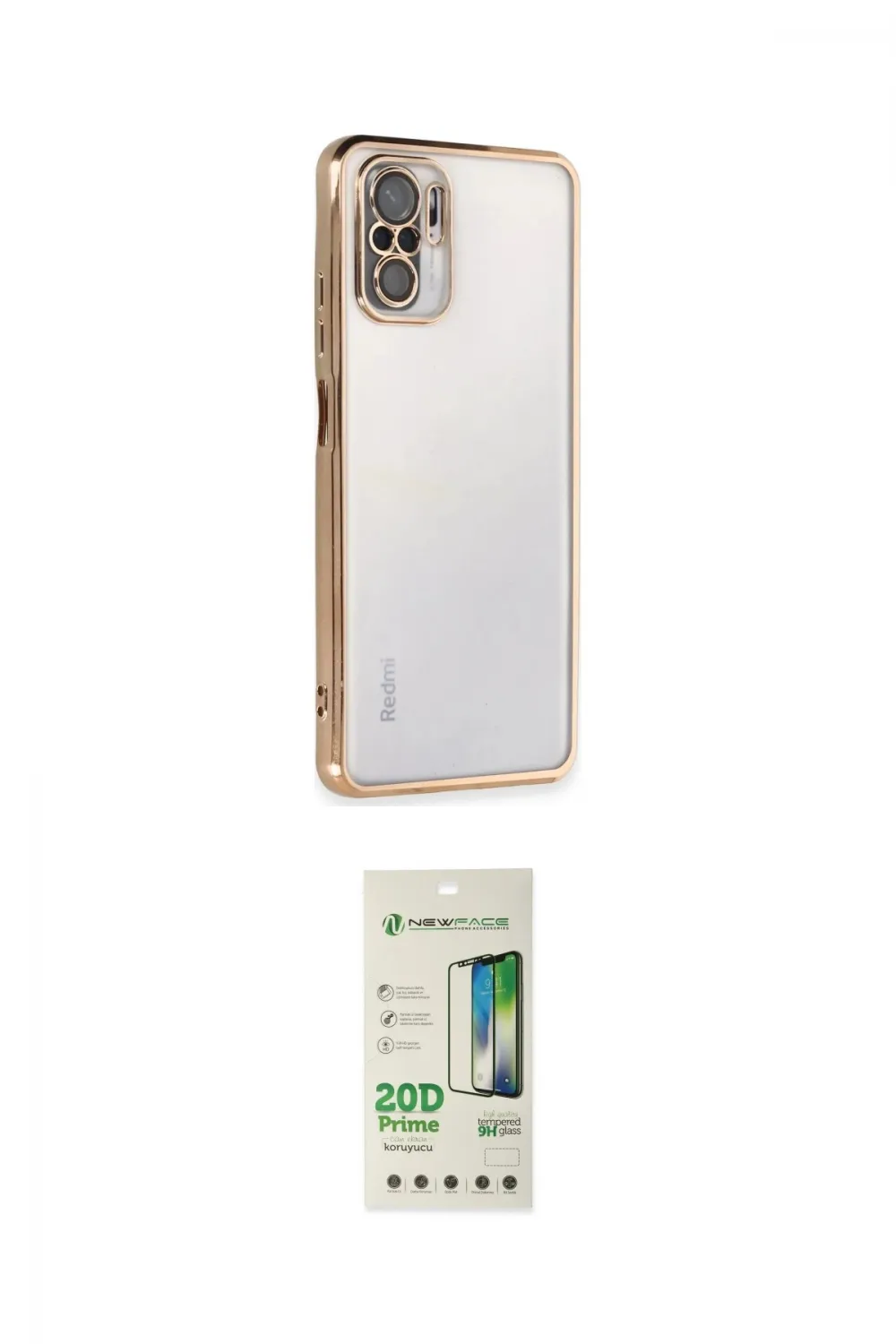 ieg™ Redmi Note 10 Kılıf Vadi Minimal - Siyah 20D Premium Cam Ekran Koruyucu
