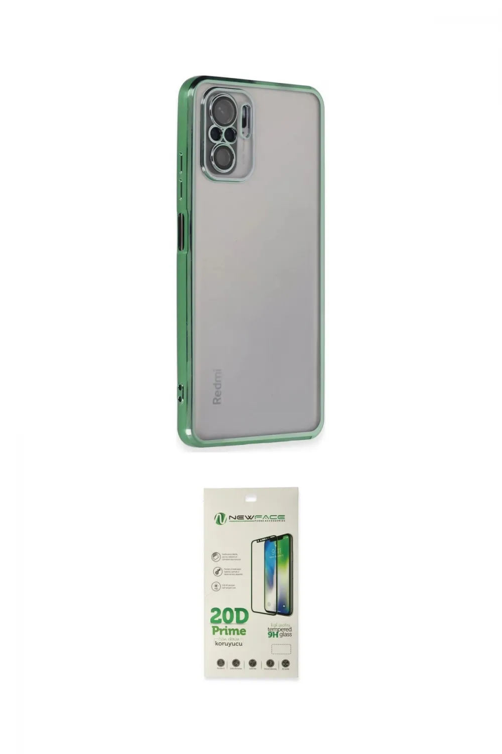 ieg™ Redmi Note 10 Kılıf Vadi Minimal - Siyah 20D Premium Cam Ekran Koruyucu