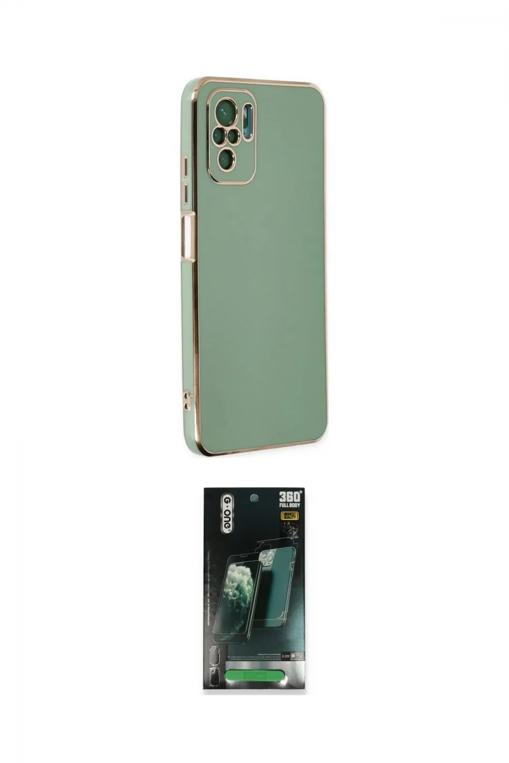 ieg™ Redmi Note 10 Kılıf Yankı Serisi - Şeffaf 360 Full Body Arka Koruyucu