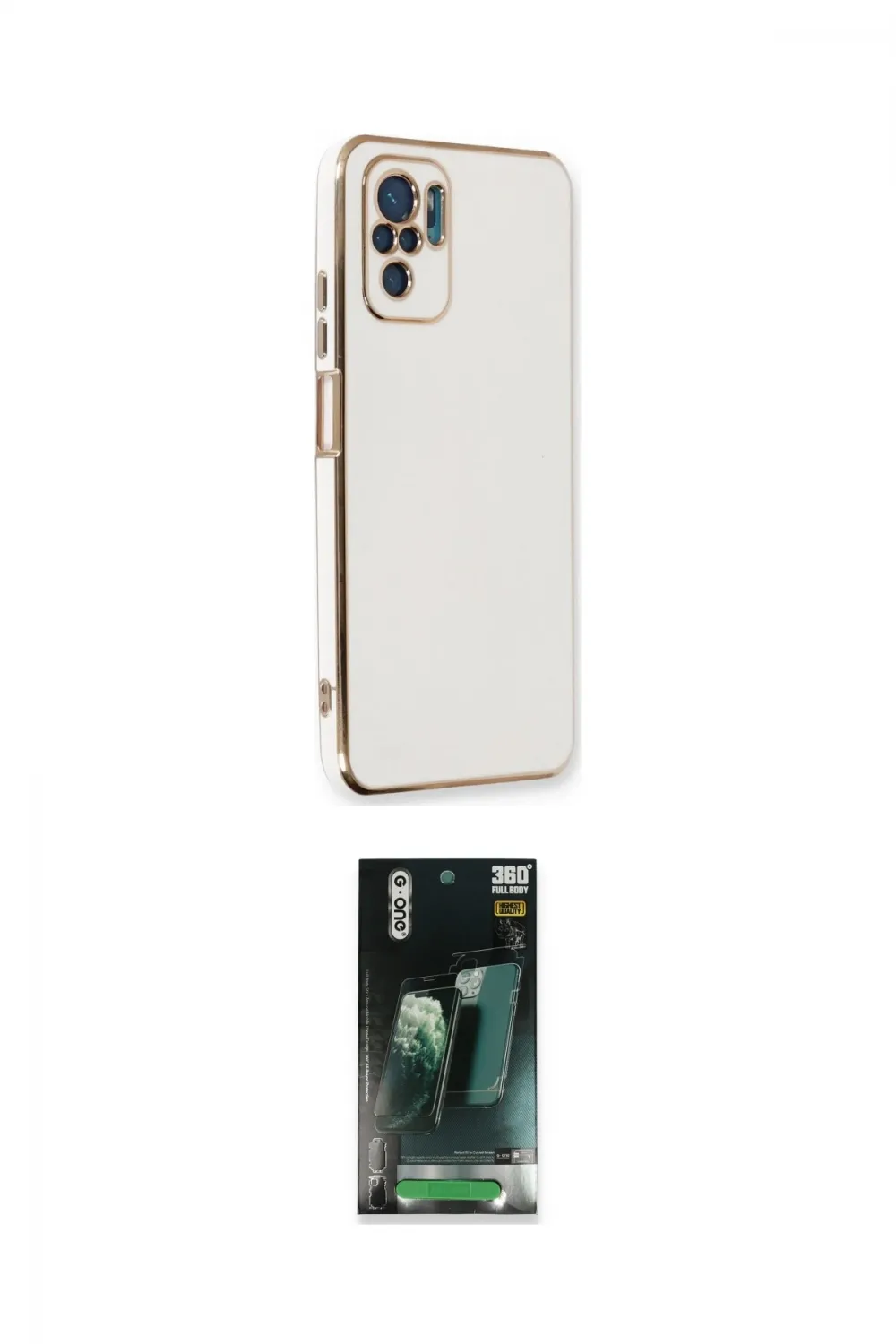 ieg™ Redmi Note 10 Kılıf Yankı Serisi - Şeffaf 360 Full Body Arka Koruyucu